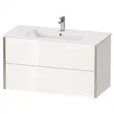 Тумба подвесная под раковину Duravit XViu 101 x 48 см, белый глянцевый (XV41270B122)