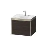 Тумба подвесная с раковиной c-bonded Duravit XViu 60 x 48 см, каштан тёмный (XV4609EB153P)