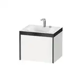 Тумба подвесная с раковиной c-bonded Duravit XViu 60 x 48 см, белый матовый (XV4609EB218P)