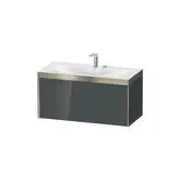 Тумба подвесная с раковиной c-bonded Duravit XViu 100 x 48 см, доломитово-серый глянцевый лак (XV4611EB138P)