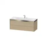 Тумба подвесная с раковиной c-bonded Duravit XViu 120 x 48 см, средиземноморский дуб (XV4617EB171P)