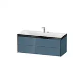 Тумба подвесная с раковиной c-bonded Duravit XViu 120 x 48 см, голубой глянцевый (XV4617EB247P)