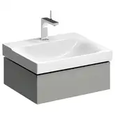 Тумба под раковину с одним выдвижным ящиком Geberit Xeno² 580 х 462 мм, серый матовый (500.505.00.1)