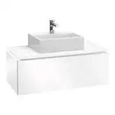 Villeroy & Boch LEGATO тумба 100*38*50см под раковину, подвесная, умывальник устанавливается в центре, цвет белый глянец (B10500DH)