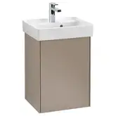 Тумба под умывальник петли справа 41 см Villeroy & Boch Collaro (Truffle Grey) (C00501VG)