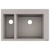 Кухонна мийка Hansgrohe S510-F635 770х510 на дві чаші 180/450, Concretegrey (43315380)