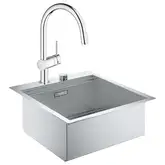 Набор Grohe мойка кухонная K800 31583SD0 + смеситель Minta 32918000 (31583SD032918000)