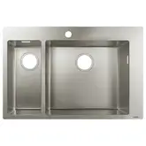 Встраиваемая кухонная мойка Hansgrohe S71 S711-F655 (цвет - нержавеющая сталь) 180/450 (43309800)