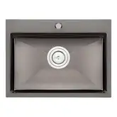 Кухонна мийка Qtap D5843BL Black 2.7/1.0 мм (QTD5843BLPVD10)