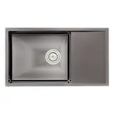 Кухонна мийка Qtap D7844BL Black 3.0/1.2 мм (QTD7844BLPVD12)