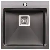 Кухонна мийка Qtap DK5050BL Black 2.7/1.0 мм (QTDK5050BLPVD2710)
