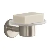 Мыльница Hansgrohe Logis (цвет - шлиф. никель, стекло матовое) (40515820)