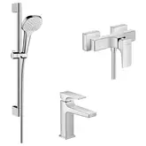 Набор смесителей для душа 3-в-1 Hansgrohe Metropol/Ecostat E/Croma Select E (цвет - хром) (32560112)