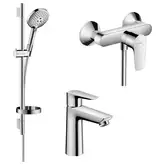 Набор смесителей для душа 3-в-1 Hansgrohe Talis E/Crometta (цвет - хром) (71760112)