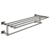 Полочка для полотенец 558 мм Grohe Essentials Cube, тёмный графит, матовый (40512AL1)