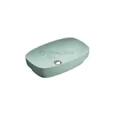 Раковина накладная на столешницу Catalano Green Lux / Colori 60 х 38 см, зелёный матовый (160AGRLXVS)