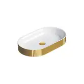 Раковина накладная на столешницу Catalano Horizon 60 х 35 см, Gold-white (160AHZBO)