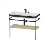 Раковина c-bonded с напольной металлической консолью Duravit Happy D.2 Plus 97,5 х 49 см (HP4738E7171)