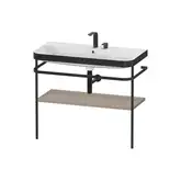 Раковина c-bonded с напольной металлической консолью Duravit Happy D.2 Plus 97,5 х 49 см (HP4738E7575)