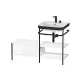 Раковина c-bonded с напольной металлической консолью Duravit Happy D.2 Plus 120 х 49 см (HP4745E2222)