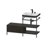 Раковина c-bonded с напольной металлической консолью Duravit Happy D.2 Plus 120 х 49 см (HP4745E6969)