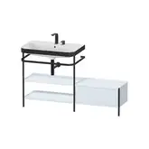 Раковина c-bonded с напольной металлической консолью Duravit Happy D.2 Plus 140 х 49 см (HP4752E9797)