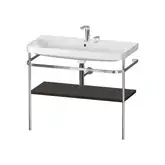 Раковина c-bonded с напольной металлической консолью Duravit Happy D.2 Plus 97,5 х 49 см (HP4838E6969)