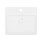 Раковина Qtap Nando з донним клапаном QT1211K404AW