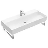 Раковина подвесная 100 х 47 см Villeroy & Boch Memento 2.0 (альпийский белый, без перелива) (4A22A201)