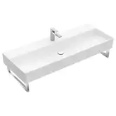 Раковина подвесная 120 х 47 см Villeroy & Boch Memento 2.0 (альпийский белый, без перелива) (4A22C201)