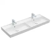 Двойная раковина 130 х 47 см Villeroy & Boch Collaro (альпийский белый, без перелива) (4A34D101)