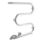 Сушарка рушників електрична Qtap Snake shelf (CRM) 500x500 LE з тримачем рушників (QTSNAKE500500SHLE)