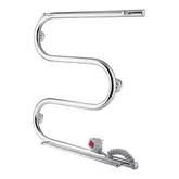 Сушарка рушників електрична Qtap Snake shelf (CRM) 500х500 RE з тримачем рушників (QTSNAKE500500SHRE)
