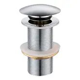 Volle Донный клапан click-clack хромированный, латунь, 1 1/4" (90-00-043)