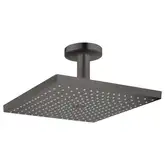 Верхній душ Hansgrohe Raindance Select E 300 1jet Air з стельовим утримувачем, Brushed Black (26250340)
