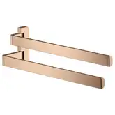 Двойной полотенцедержатель 409 мм Axor Universal Accessories, полированное красное золото (42821300)
