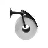 Бумагодержатель без крышки Duravit Starck T (цвет - чёрный матовый) (0099404600)