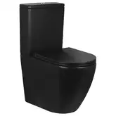Унітаз-компакт Qtap Robin безобідковий з сидінням Soft-close QT13222141ARMB