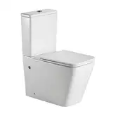 Унітаз-компакт Qtap Tern безобідковий з сидінням Soft-close QT17222093ARW