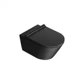 Унитаз подвесной Newflush (безободковый) Catalano New Zero с сиденьем Soft Close Plus, чёрный матовый (1VS55NRNS+5SCSTPNS)