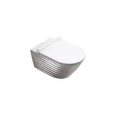 Унитаз подвесной Newflush (безободковый) Catalano Gold & Silver с сиденьем Soft Close (1VS55RZEBA+5SCSTP000)