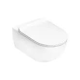 Унитаз подвесной Goclean® (безободковый) Flaminia App с сиденьем Soft Close, цвет - Latte Milky White матовый (AP118G+QKCW05 Latte)