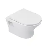 Унітаз підвісний Qtap Lark безобідковий з сідінням Slim Soft-close QT0331159W