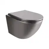 Унітаз підвісний Qtap Robin безобідковий з сідінням Slim Soft-close QT1333046ENRMB (QT1333046ENR
MB)