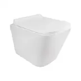 Унітаз підвісний Qtap Tern безобідковий з сідінням Slim Soft-close QT1733052ERW (QT1733052ER
W)