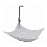 Ванна Flaminia Leggera 2200х1800х90 / 66 в комплекті з сифоном Pietraluce (LG210)
