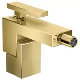 Змішувач Axor Edge для біде з push-open, Diamond Cut/Polished Gold Optic (46211990)