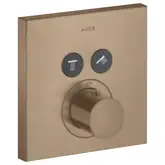 Термостат на 2 потребителя, скрытого монтажа Axor ShowerSelect (цвет - матовое красное золото) (36715310)