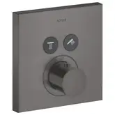 Термостат на 2 потребителя, скрытого монтажа Axor ShowerSelect (цвет - матоый чёрный хром) (36715340)