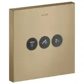 Вентиль скрытого монтажа для 3 потребителей Axor ShowerSelect (цвет - матовая бронза) (36717140)